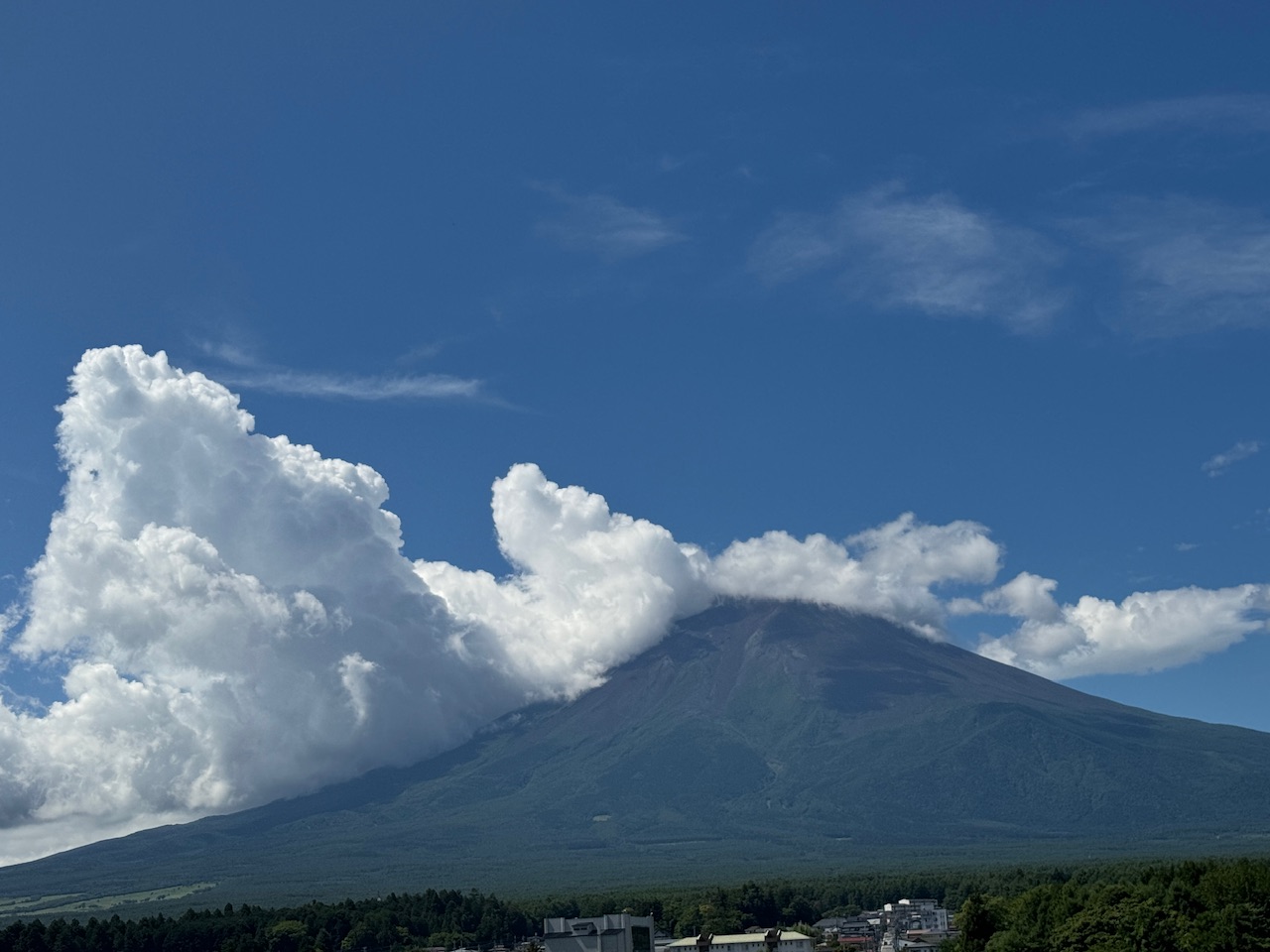 富士山駅（富士吉田市）展望台から見える富士山 keiryusai.net