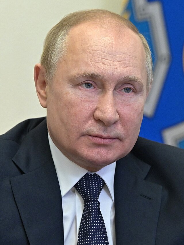 ロシアのプーチン大統領（出典 Wikimedia commons）