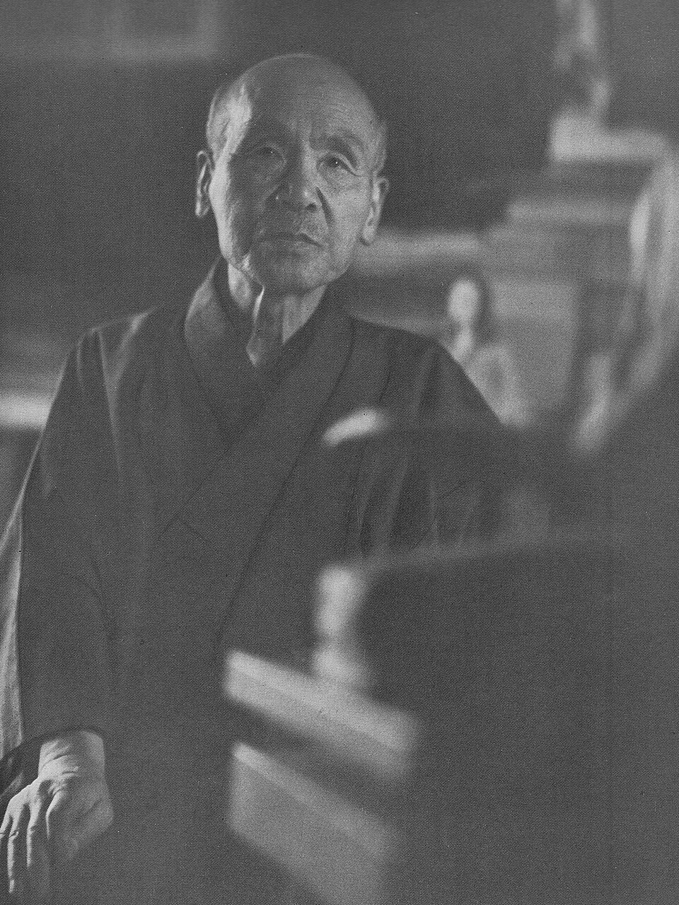 平櫛田中（竹田正雄撮影、1948年第2回文化人肖像写真展出品作）（出典 Wikimedia commons）
