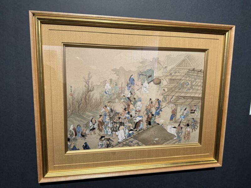 下村観山「辻説法」1892年（19歳）横浜美術館蔵