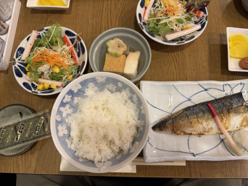 神楽坂「緑」塩さば焼定食1000円　keiryusai.net