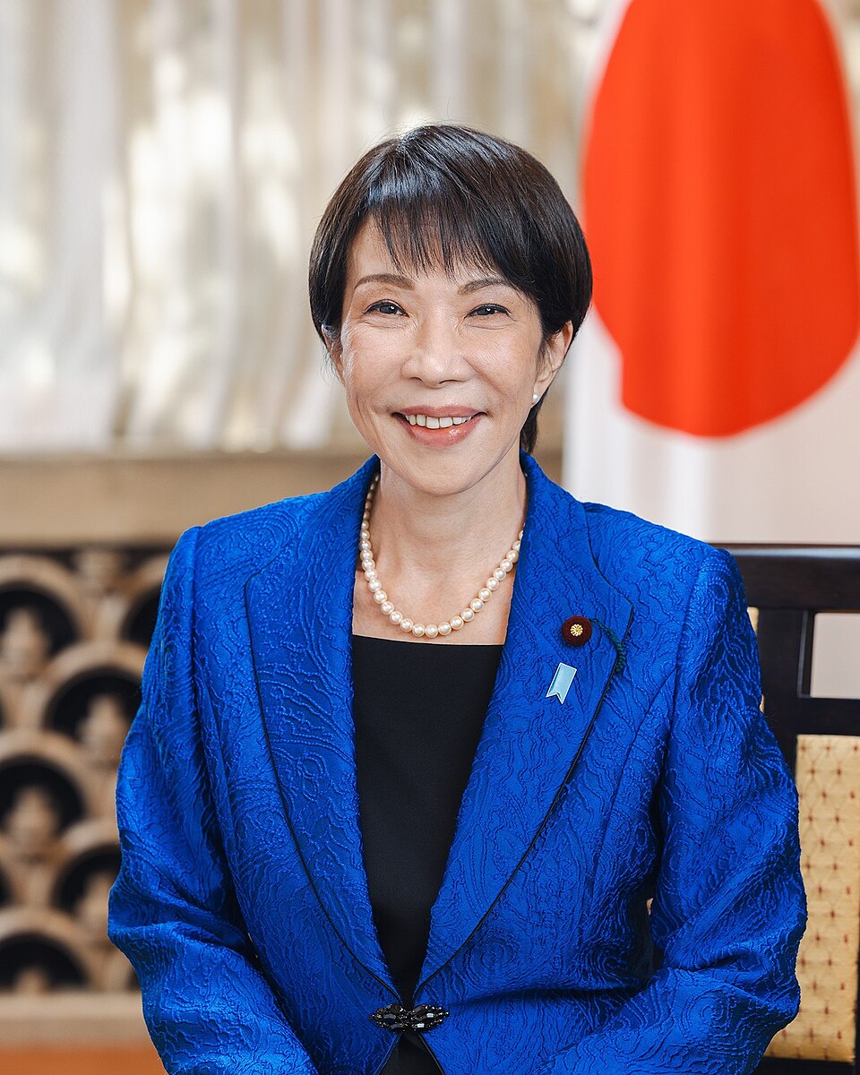 高市早苗首相（出典 Wikimedia commons）