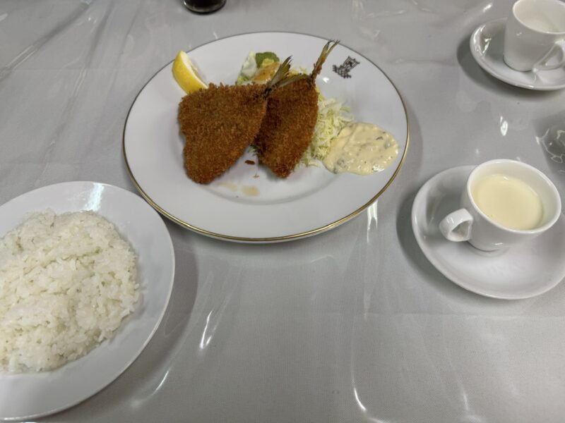 大森海岸駅 大正13年創業の老舗洋食店「入舟」アジフライ定食 keiryusai.net