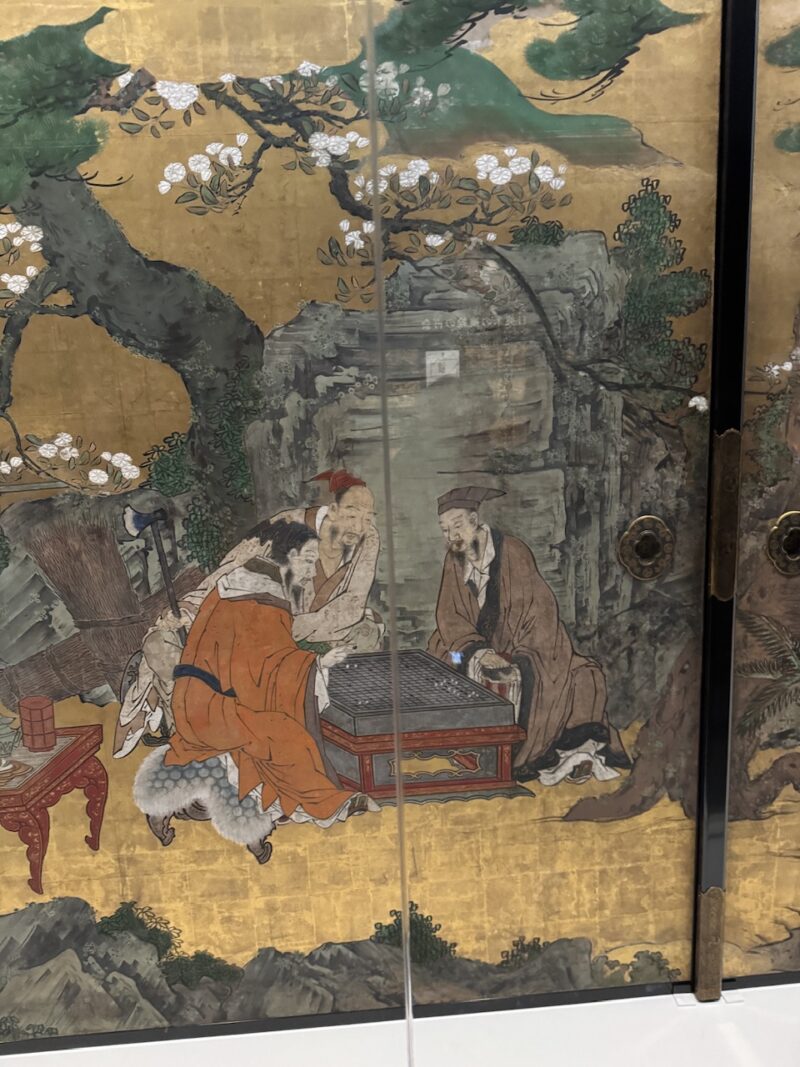 「大英博物館　日本美術コレクション」展（東京都美術館）狩野重信「琴棋書画仙人図襖」keiryusai.net